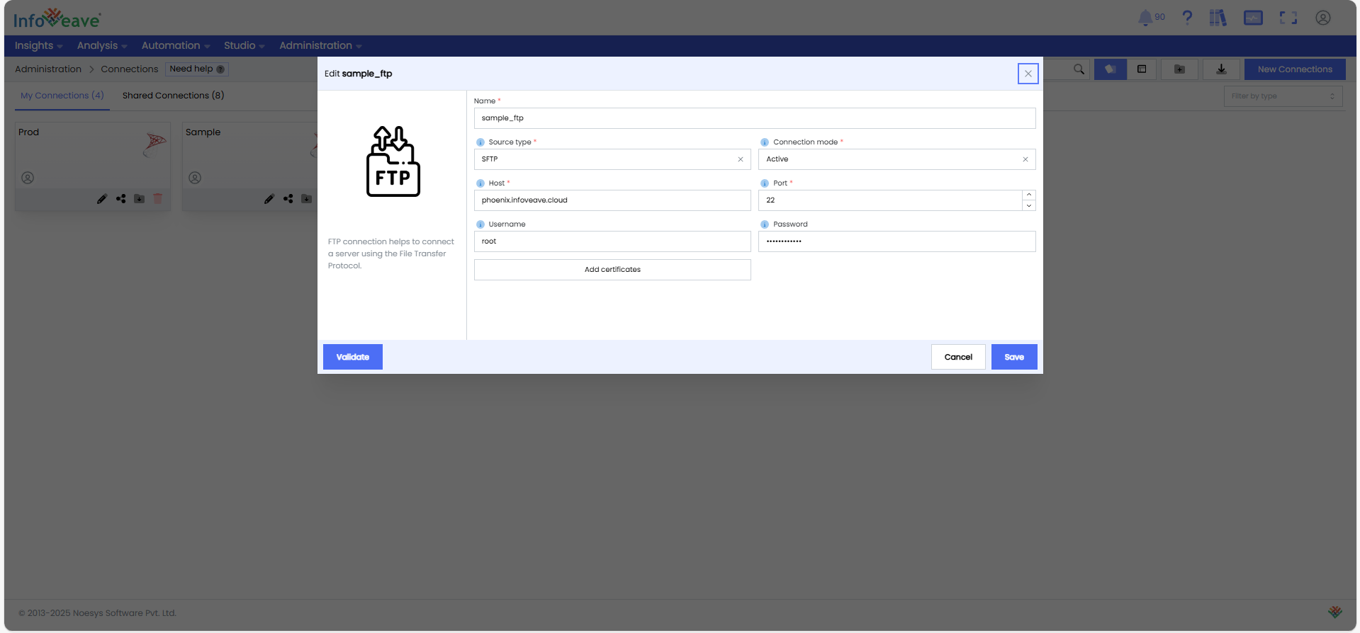Making an FTP Connection